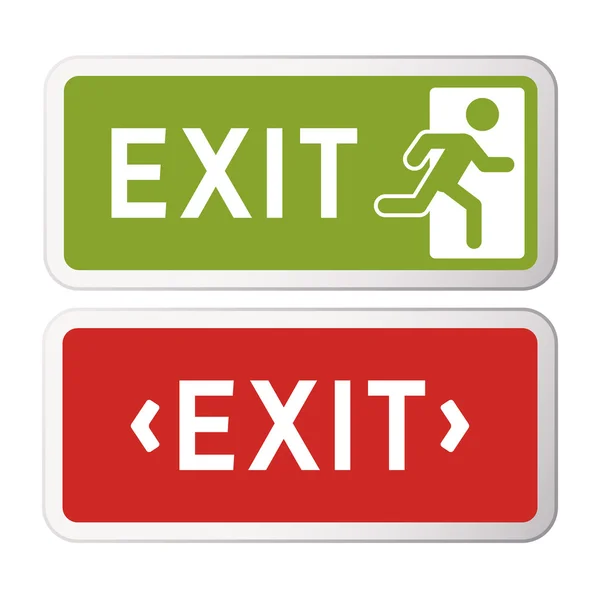 Exit jel illusztráció — Stock Vector