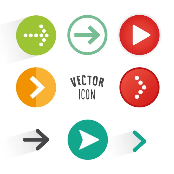 Arrow button collection — Stock Vector