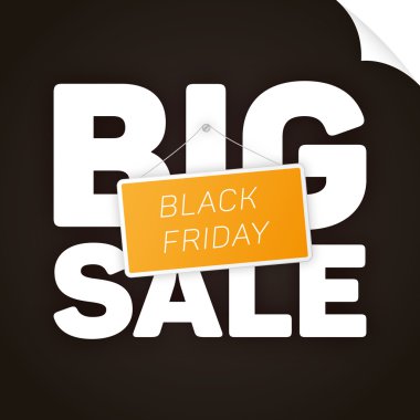 Siyah Cuma büyük satışı büyük başlığı