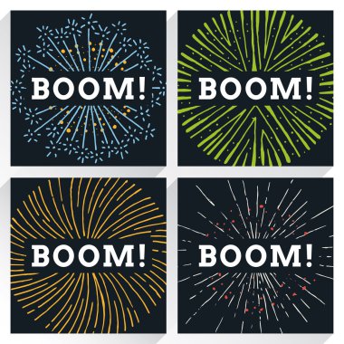 vektör havai fişek patlama