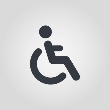 vektör tekerlekli sandalye kullanıcısı