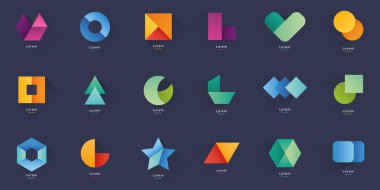 Soyut boş semboller koleksiyonu