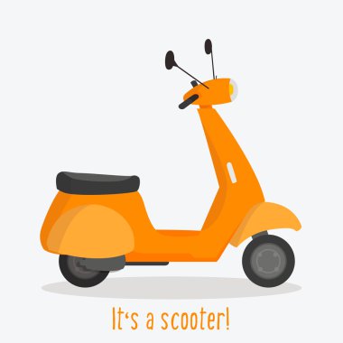 Stilize scooter illüstrasyon