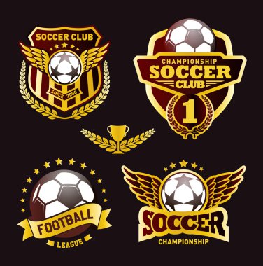 Futbol futbol armalar ve logo amblem tasarımları
