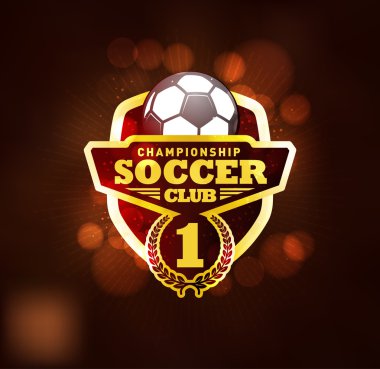 Futbol Şampiyonası Birincisi altın amblem