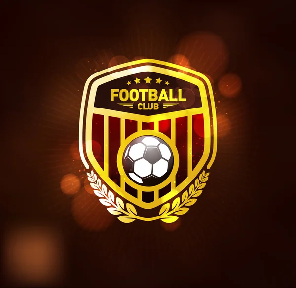 Vainqueur du championnat de football Gold Emblem — Image vectorielle