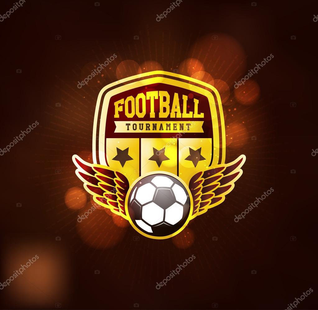 Football Championship Winner Gold Emblem, Set of soccer football crests and logo emblem designs. Vector Illustration EPS-10