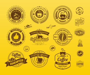 Premium Coffee Labels and Badges