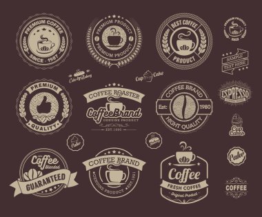 Premium Coffee Labels and Badges