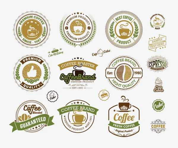 Premium Coffee Labels and Badges