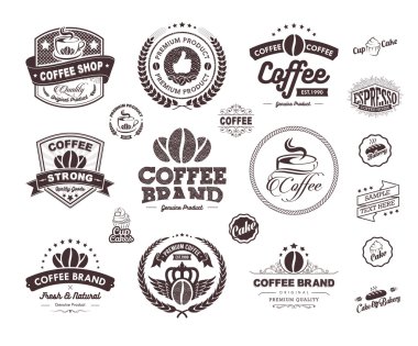 Premium Coffee Labels and Badges