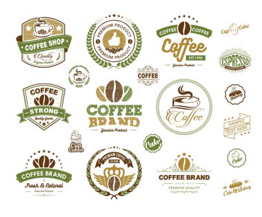 Premium Coffee Labels and Badges