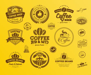 Premium Coffee Labels and Badges