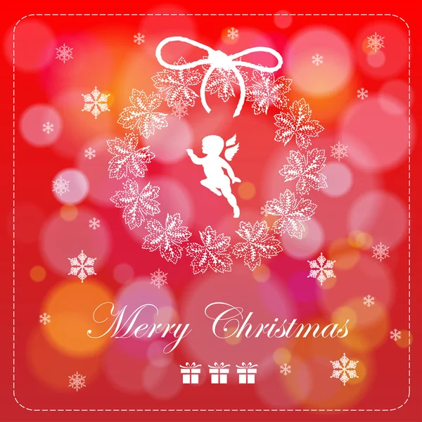 メリークリスマスカード — ストックベクタ