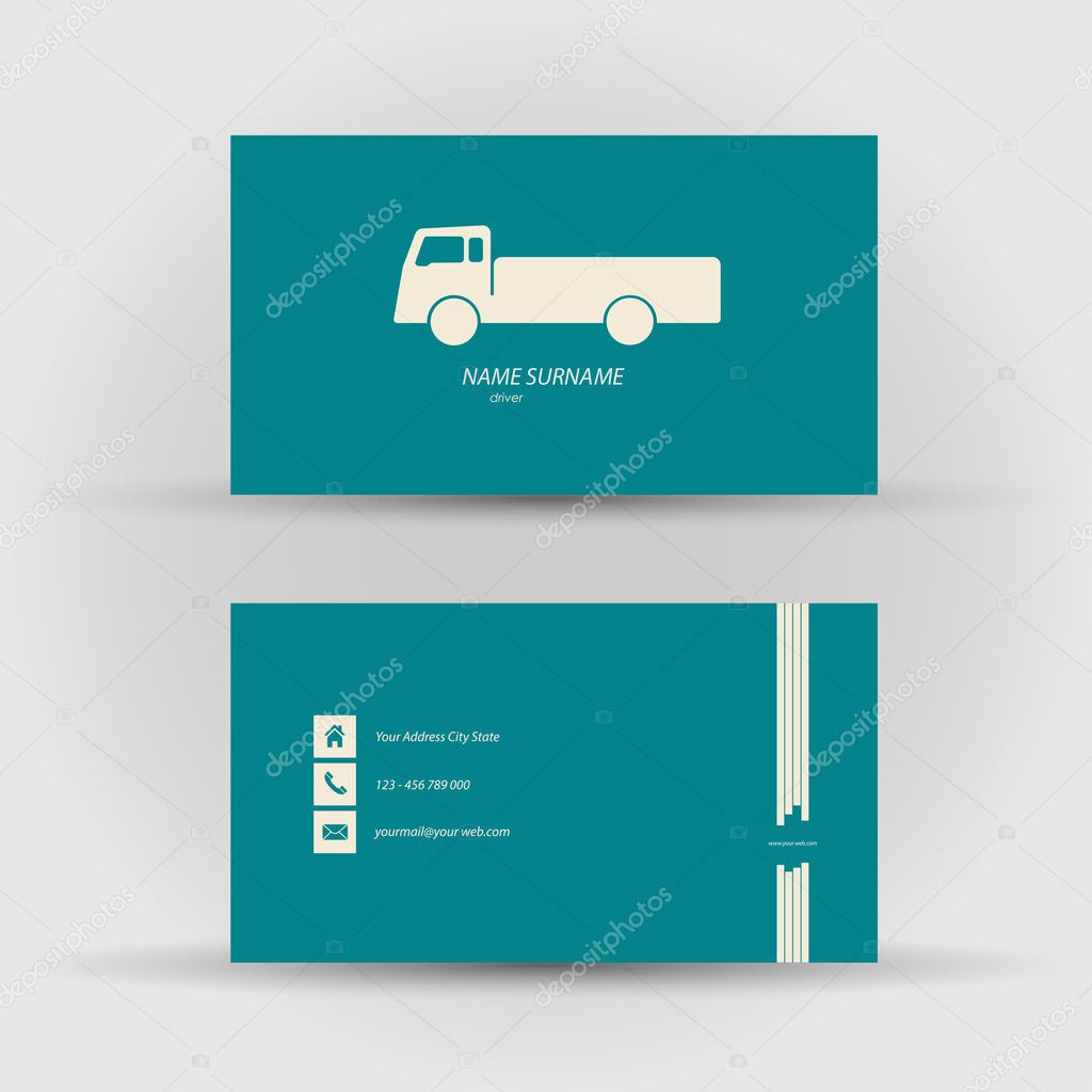 business card, driver
