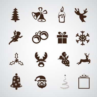 Basit Merry Christmas simgesi.