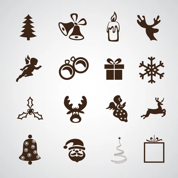 Simple Feliz Navidad icono . — Archivo Imágenes Vectoriales