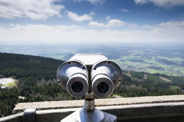 Telescópio público vista da montanha Jested perto de Liberec República Checa — Fotografia de Stock