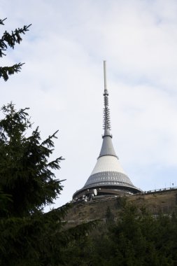 Telekomünikasyon vericileri kule Jested, Liberec, Çek Cumhuriyeti