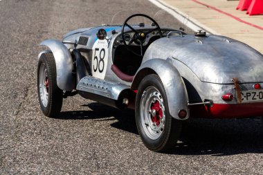 CZECH REPUBLIC - 9 Eylül 2020: Klasik emektar araba Aero Minor Sport 9 Eylül 2020 tarihinde Çek Cumhuriyeti 'nin Most,. 