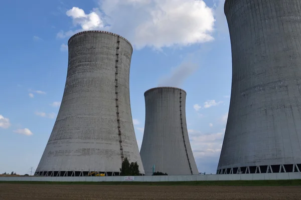 Cooling towers at nuclear power plant — Stock Photo, Image