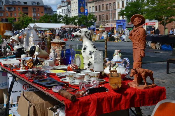 Flea market in Brussels, Belgium — Stock Photo, Image