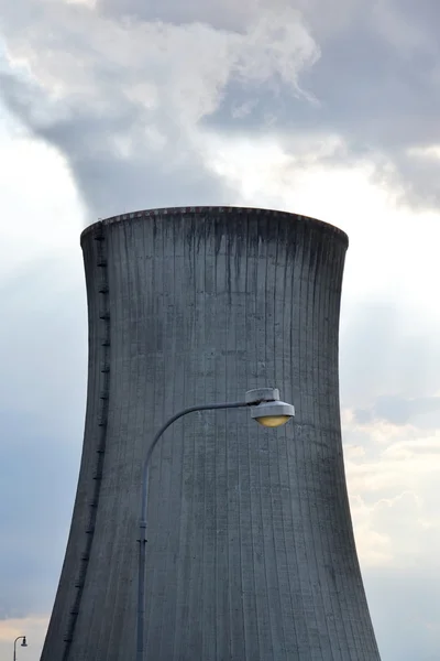 Cooling towers at nuclear power plant — Stock Photo, Image