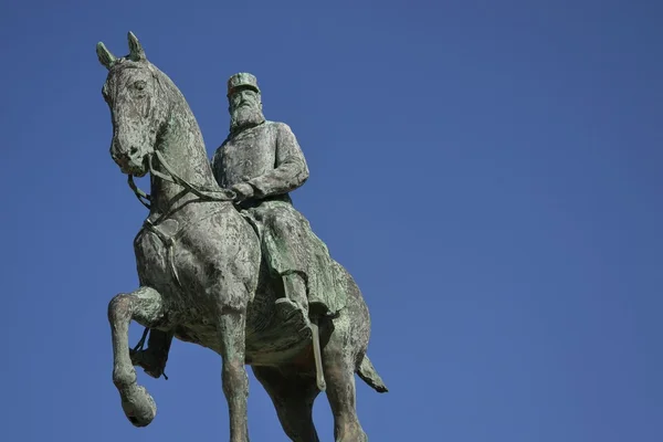 Leopold ii szobor - a belgák királya — Stock Fotó