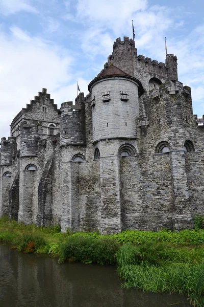 O Castelo de Gravensteen em Ghent, Bélgica — Fotografia de Stock