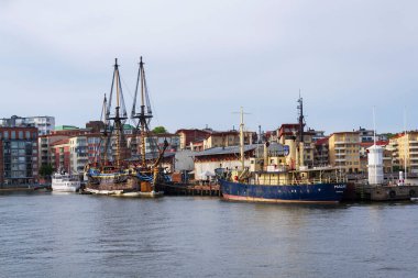 Dünyanın en büyük okyanusu ahşap yelkenli gemisiyle 13 Mayıs 2025 'te İsveç' in Göteborg kentindeki Eriksberg limanına yanaştı..