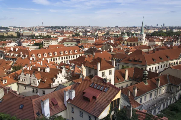 Panorama pohled z Prahy, Česká republika — Stock fotografie