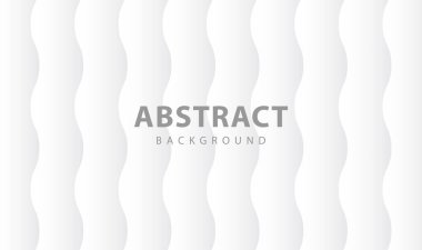 Beyaz ve gri arka planda soyut geometrik afiş. vektör