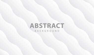 Beyaz ve gri arka planda soyut geometrik afiş. vektör