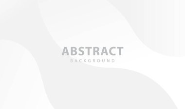 Beyaz ve gri arka planda soyut geometrik afiş. vektör