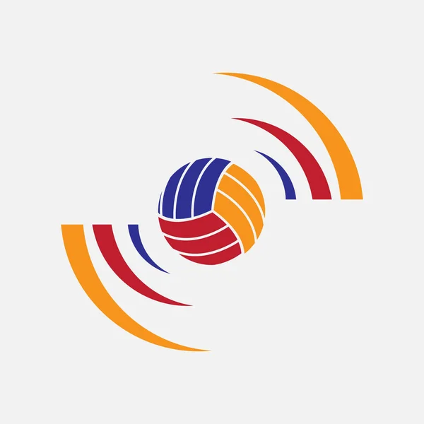 Volleyball Logo Symbol Moderne Vektorillustration — Stockvektor