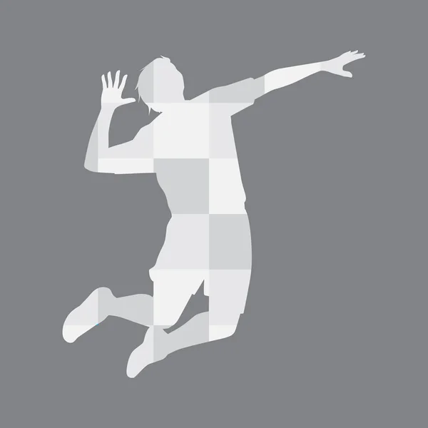 Icône Logo Volley Ball Illustration Vectorielle Moderne — Image vectorielle