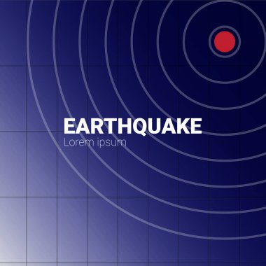Deprem felaketi konsepti. vektör