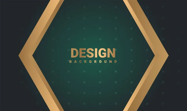 Banner Fondo Abstracto Dorado Con Color Dorado Brillante Vector — Archivo Imágenes Vectoriales