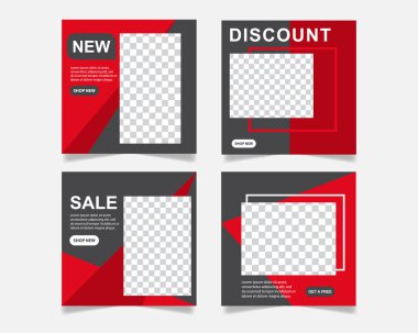 Sosyal medya mobil uygulamaları için modern tanıtım şablonu. vektör