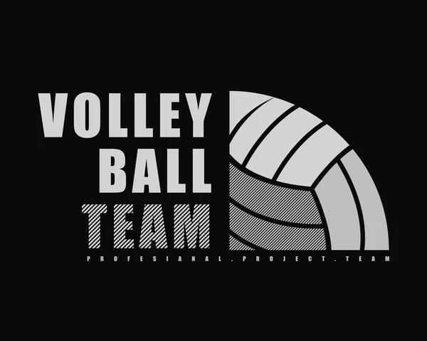 Voleybol vektör illüstrasyonu, tişörtler, giysiler, kapüşonlular ve basım ürünleri tasarımları için mükemmel