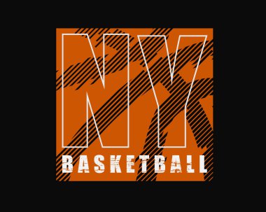 Basketbolun vektör illüstrasyonu, tişörtler, giysiler, kapüşonlar ve basım ürünleri tasarımları için mükemmel