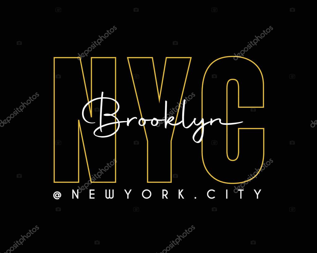 Vector illustration of typographic New York letters. great for the design of t-shirts, shirts, hoodies, etc.