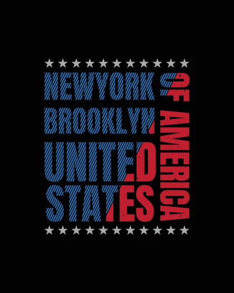 アメリカの文字タイポグラフィベクトルグラフィックイラスト Tシャツ パーカーなどのデザインに最適 — ストックベクタ