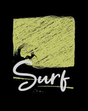 Tişört, tişört, kapüşon vs. tasarımları için mükemmel bir tipografik vektör çizimi.