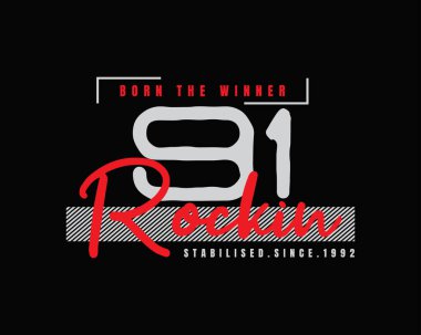 Metin grafiğinin vektör çizimi. Tişört, gömlek, kapüşon vb. tasarımları için uygun.