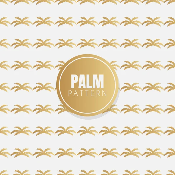 Luxus Palmmuster Illustration Design — Stockvektor