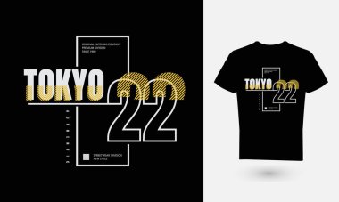 Metin grafiklerinin vektör çizimi, TOKYO. Tişört, kapüşon vs. tasarımı için mükemmel.