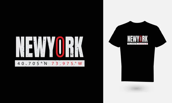 Ilustración Vectorial Gráficos Texto Newyork Perfecto Para Diseño Camisetas Sudaderas — Archivo Imágenes Vectoriales