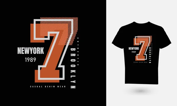 Ilustración Vectorial Gráficos Texto Newyork Perfecto Para Diseño Camisetas Sudaderas — Vector de stock