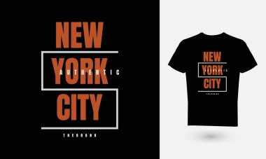Metin grafik tasarımı, New York, tişörtler için mükemmel, hodiee vs..